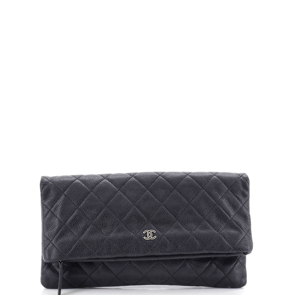 Chanel Cc Foldover Clutch Quilted #261855C24B